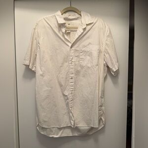 H&M Men's Casual White Button Down Shirt